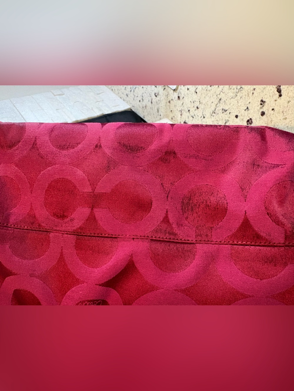 Coach Madison Tribeca Op Art Tote Style 14134 Pink - Picture 10 of 15